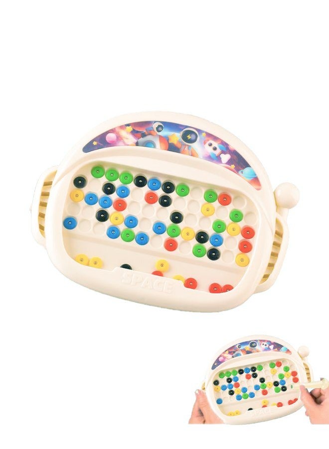 Space Magnetic Drawing Board, Large Magnetic Toys Doodle Board with Magnetic Beads and Pen Drawing Board, Educational Preschool Toy, Great Birthday Gift for Boys and Girls Ages 3-6 - Image 1