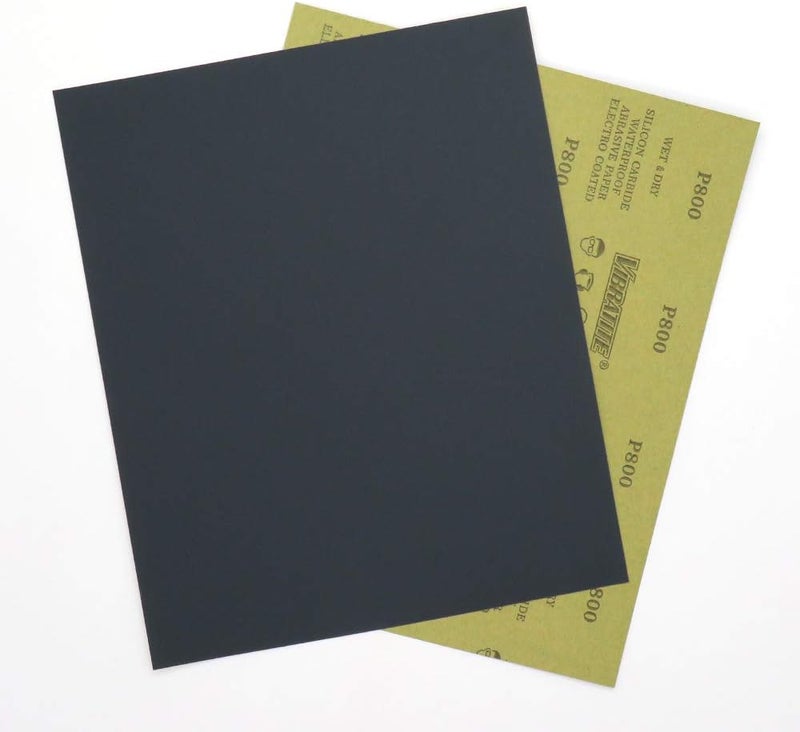 MAXMAN Sandpaper Sheets, 800 Grit Dry Wet Sand Paper, 9 x 11 Inch,Silicon Carbide, for Wood Furniture Finishing,Metal Sanding and Automotive Polishing,10 -Sheet - Image 2