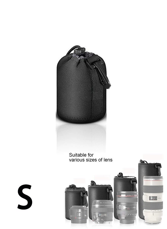 Packing Lens Case with Thick Protective Neoprene Camera Lens Pouch Set for DSLR Lenses Sony Nikon Olympus Panasonic - Size: Small - Image 1