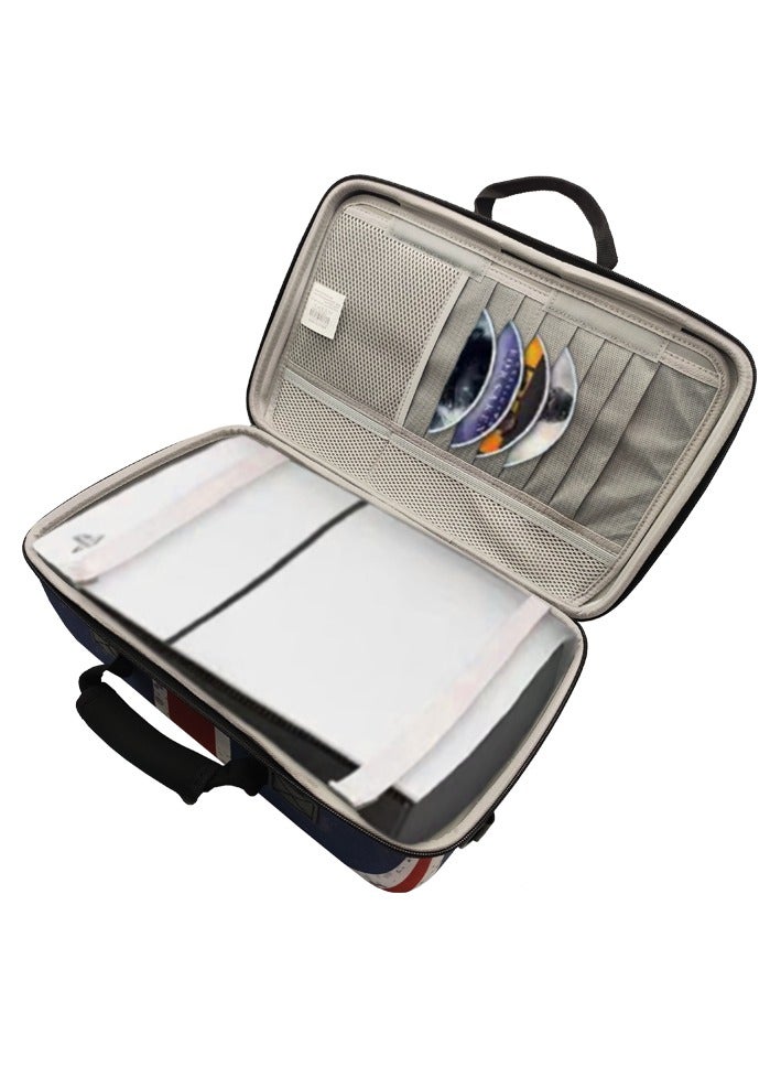 Teso Carrying Case For PS5 Slim Edition Console, Protective Game Console Handle Storage Bag Protection Bag, Controllers, Base and Accessories, Shockproof, Waterproof and Scratchproof - Image 3
