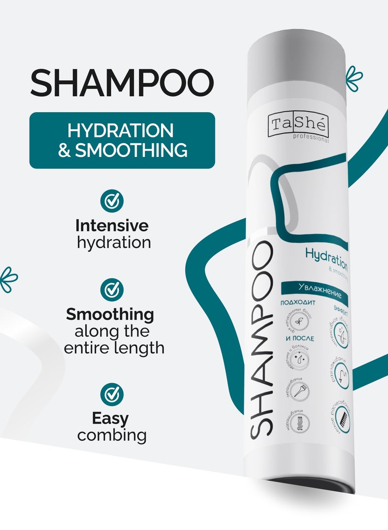 Tashe Hydration & Volume Hair Duo | Smoothing Shampoo with Hyaluronic Acid + Shine Conditioner with Collagen & Lavender – 2x300ml  - Image 2