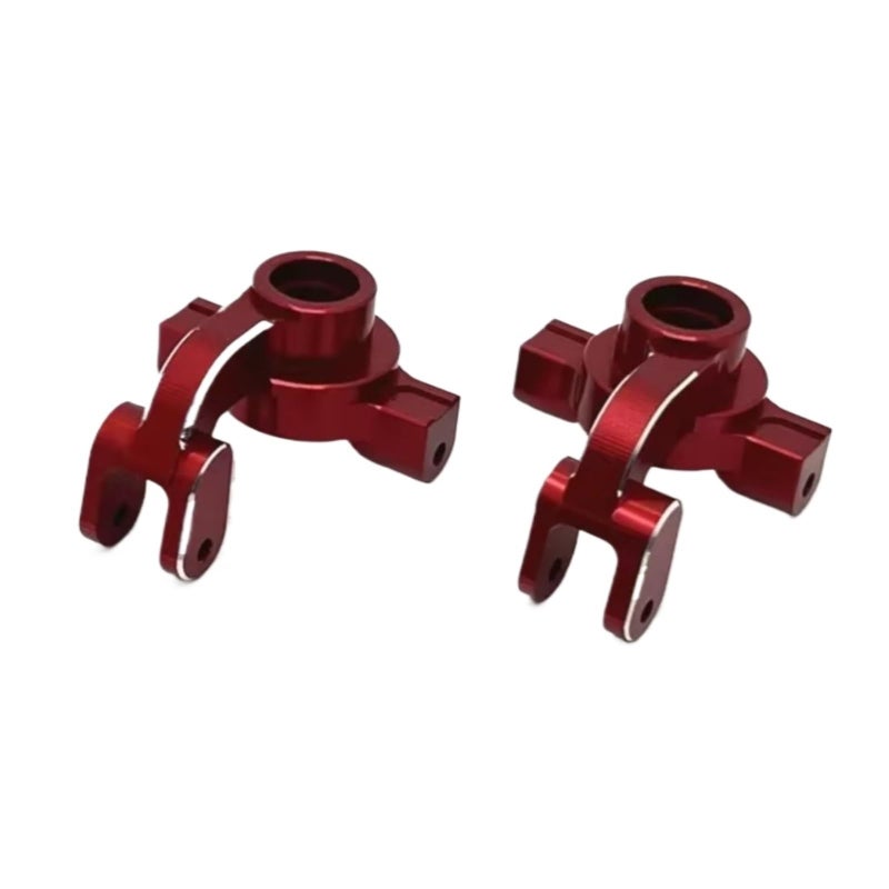 Red Metal Steering Knuckles For 1 10 RC Car Upgrade Replacement Parts - Image 2