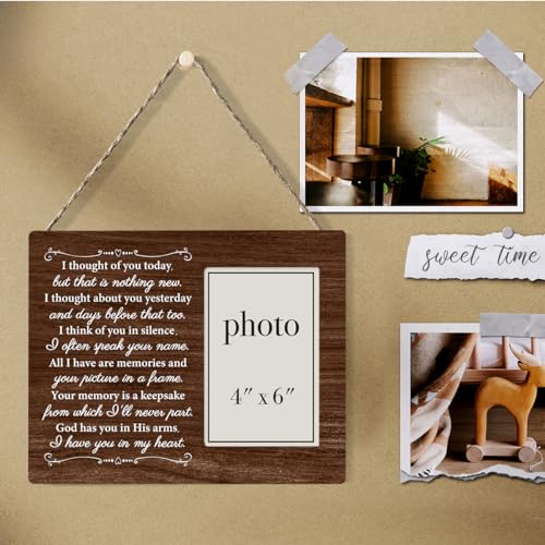 Zauly Memorial Gifts Wood Picture Frame, Memory Gifts for Loss of Mother Father Brother Husband Son Daughter, Sympathy Gift for Loss of Loved One, Remembrance Picture Frames, 4 x 6 Inch Photo - Image 4