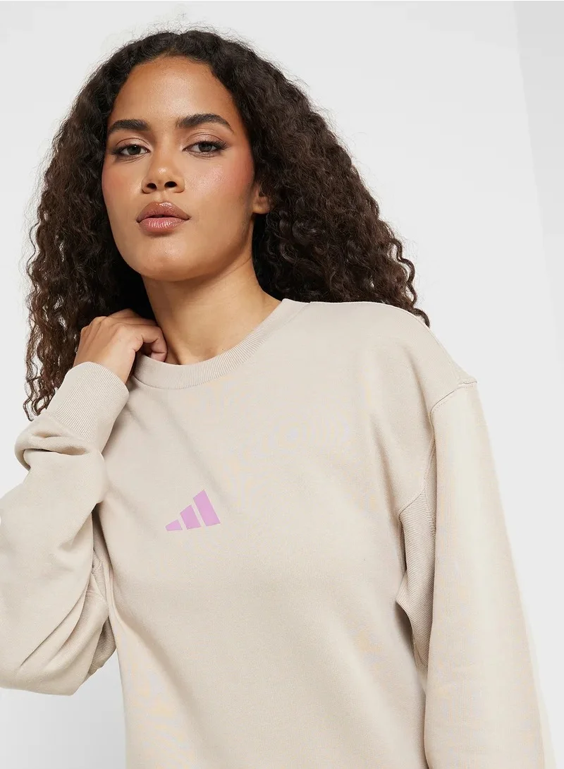 Adidas Bloom Sky Print French Terry Sweatshirt