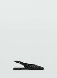 MANGO Braided Leather Effect Shoe  - Image 1