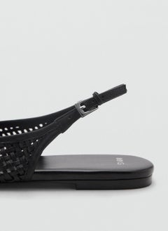 MANGO Braided Leather Effect Shoe  - Image 3