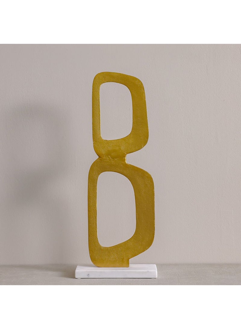 DANUBE HOME Stark Aluminium Sculpture – Modern Decorative Aluminium Art with Elegant Design, Perfect for Indoor Home Decor, Office Accent, Garden Decoration & Luxury Interior - Image 1