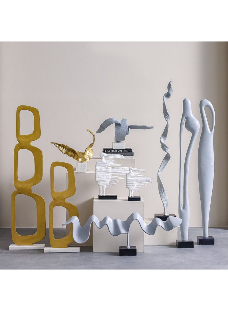 DANUBE HOME Stark Aluminium Sculpture – Modern Decorative Aluminium Art with Elegant Design, Perfect for Indoor Home Decor, Office Accent, Garden Decoration & Luxury Interior - Image 4