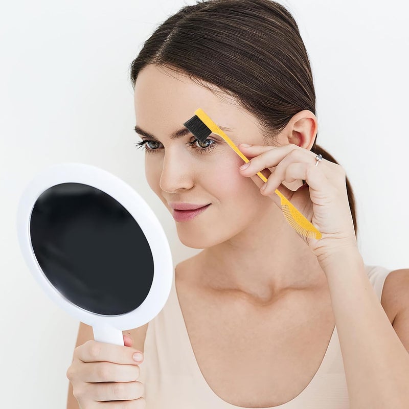 KICHOUSE 4pcs Dual-ended Eyelash and Eyebrow Brush Comb Kit, Multi-color Makeup Brow Brush Set with Hair Line Comb for Precise Brow Styling and Lash Separation - Image 4