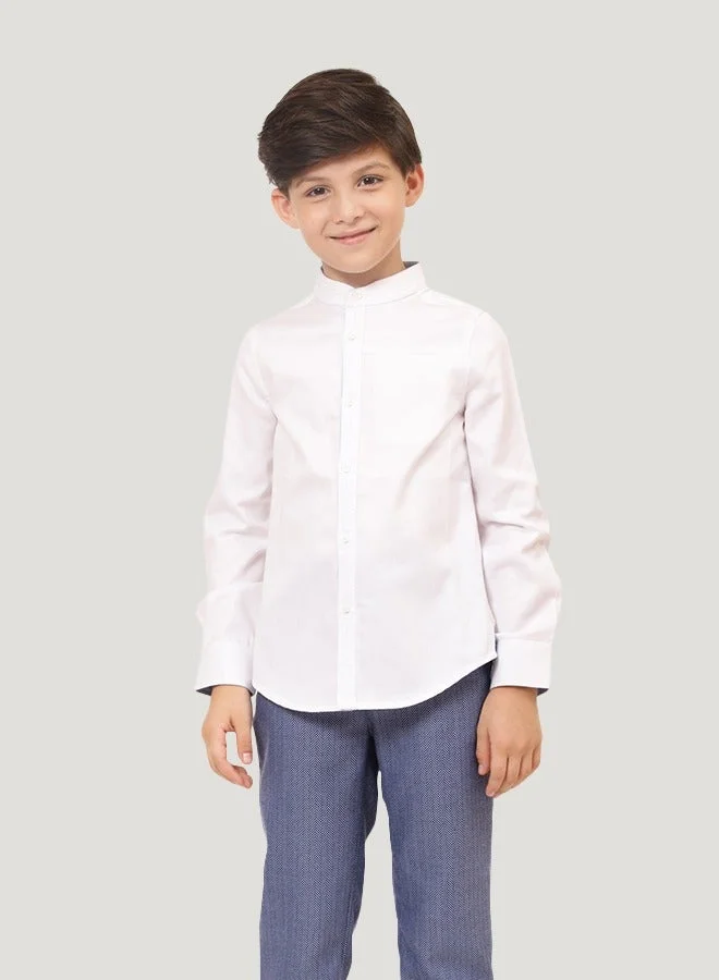 ون فرايدي قميص أبيض سادة للأولاد من ون فرايدي