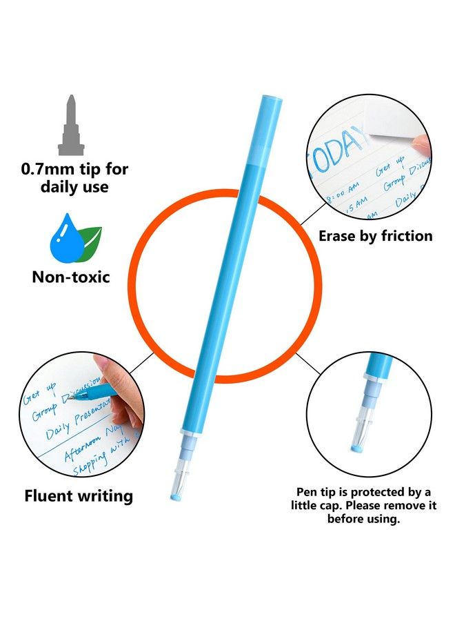 Vanstek 18 Colors Erasable Gel Pen Refillscompatible With Frixion & Friction Erasable Pensmake Mistakes Disappear Prerfect For Drawing Writing Planner And School Supplies - Image 4