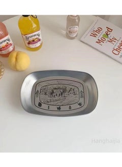 Hanghaijia Tinplate Outdoor Products Camping Tableware, Home Kitchen Fruit Dried Fruit Food Vegetable Storage Tray Fruit Bowls  - Image 5