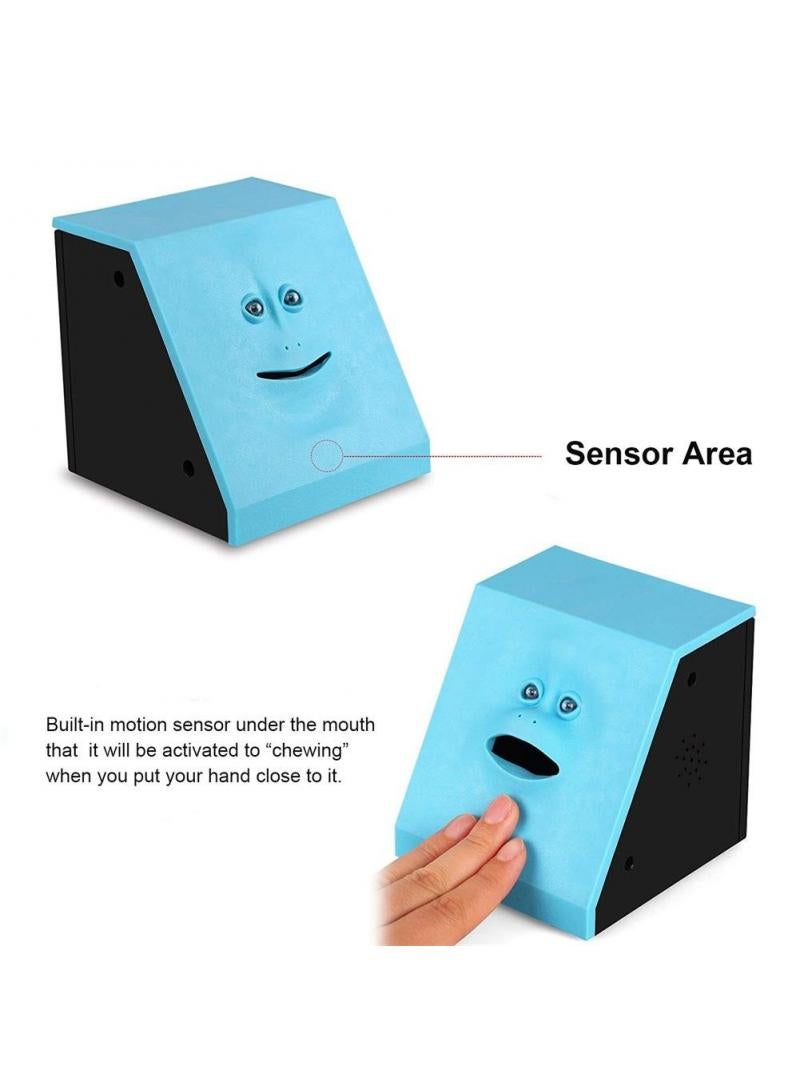 general Novelty Coin Money Eating Musical Face Bank Automatic Money Saving Collection Money Bank For Kids Children (Red Brick) - Image 5