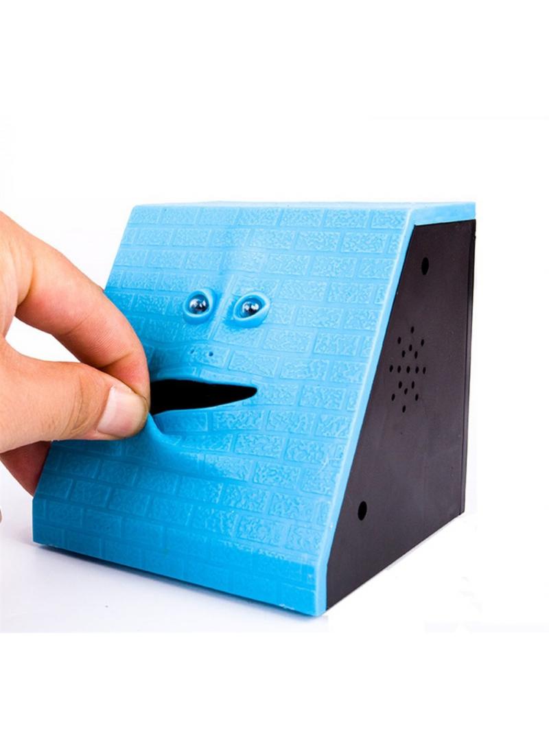 general Novelty Coin Money Eating Musical Face Bank Automatic Money Saving Collection Money Bank For Kids Children (Red Brick) - Image 4