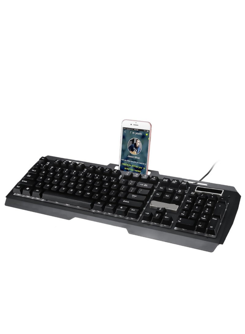 Gaming Keyboard and Mouse Combo - KM-K77 - RGB Backlit Keyboard & Mouse Set for Gaming PC & Laptop - Enhanced Performance & Stylish Design - Black  - Image 2