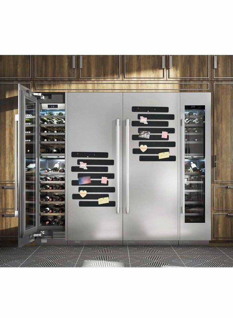 8 Pcs Black Felt Pin Board Bar Strips with 35 Pushpins - Image 4