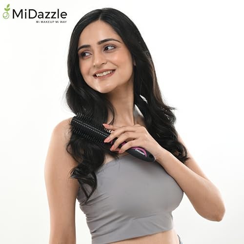 Omidazzle Midazzle Premium Round & Paddle Hair Brush for Men & Women - Pack of 3 (HB7-17-18) - Image 2