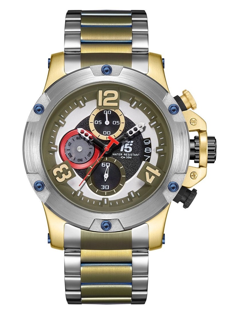 T5 T5 Men's Chronograph Stainless Steel two tone Watch  - Image 1