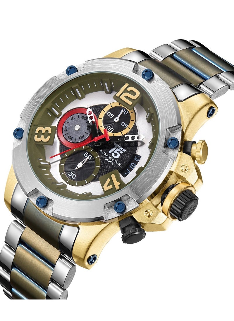 T5 T5 Men's Chronograph Stainless Steel two tone Watch  - Image 2