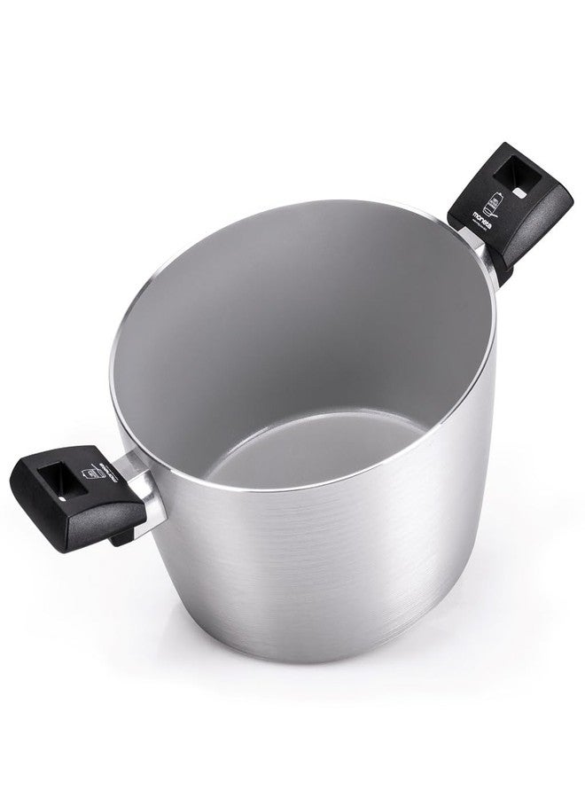 Moneta Innova Saucepan 2 m 24 cm, Natural FineGres Coating (NO PFAS), Also Suitable for Induction, 100% Made in Italy - Image 1