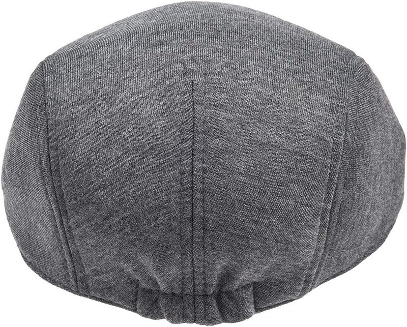 FEINION Men Cotton Newsboy Cap Soft Fit Cabbie Hat - Image 4