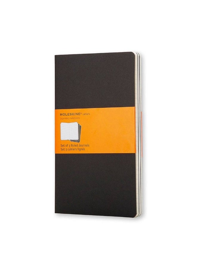 MOLESKINE Cahier Journal Pocket Size Ruled Pages Black Cover 64 Pages - Image 1