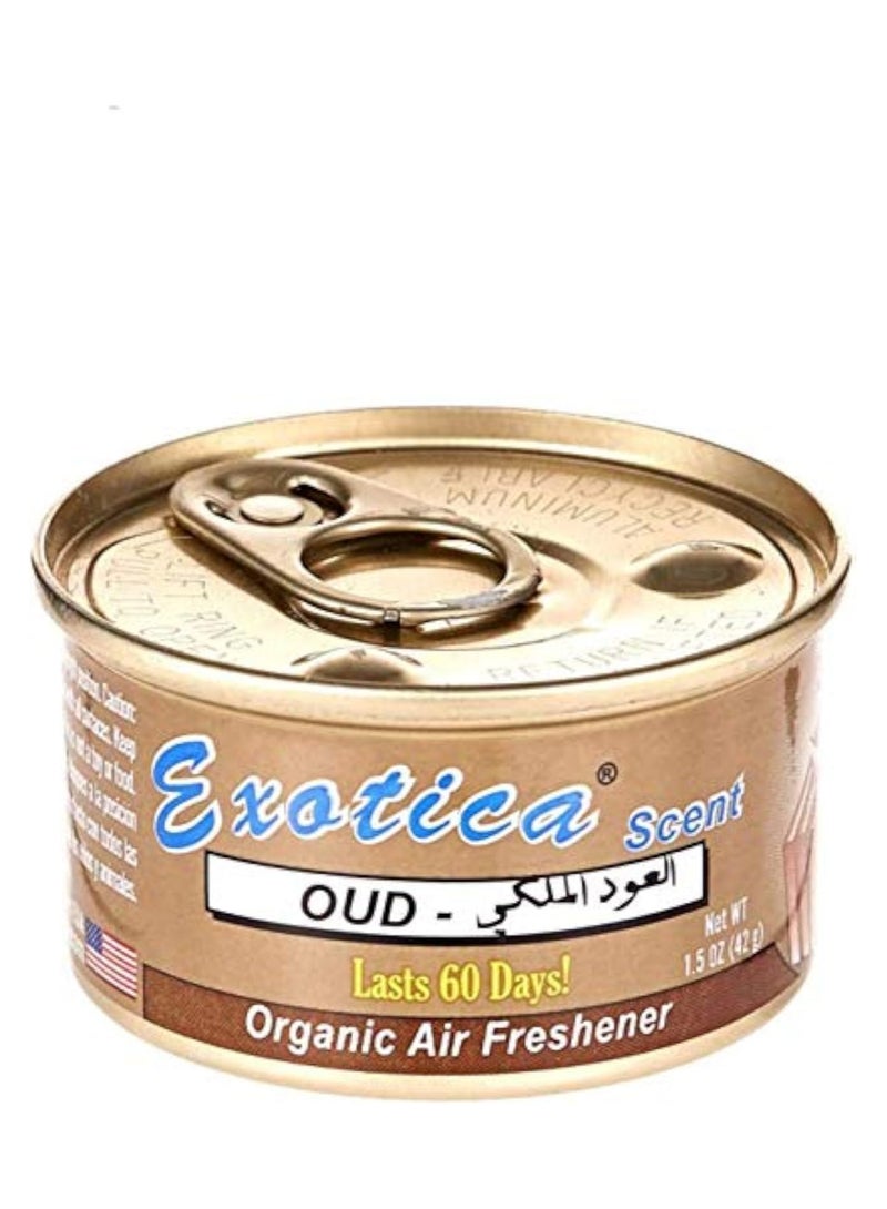 Organic Air Freshener Lasts 60 Days Oud, Pack of 1