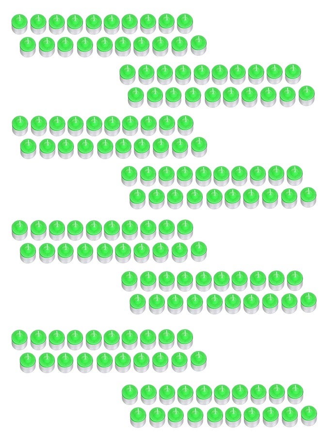 atorakushon® Paraffin Wax Smokeless Scented 80 Green T-lite Floating Candle Decorate for Any Occasion - Image 1