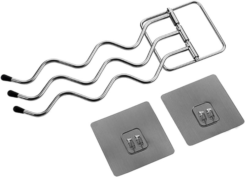 Ciieeo Iron Towel Holder Swivel Towel Rack 201 Iron Art Multi-bar Wall-Mounted Bathroom Accessory Space-Saving Design 24x9cm - Image 1