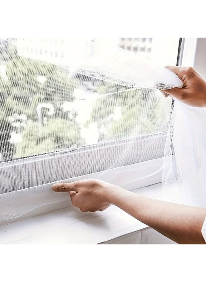 Black Self Adhesive Mosquito Screen 150x200cm Easy Cut Window Insect Net - Image 4