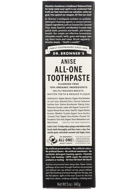 R. Bronner'S Allone Toothpaste Anise 5 Oz (Pack Of 1)