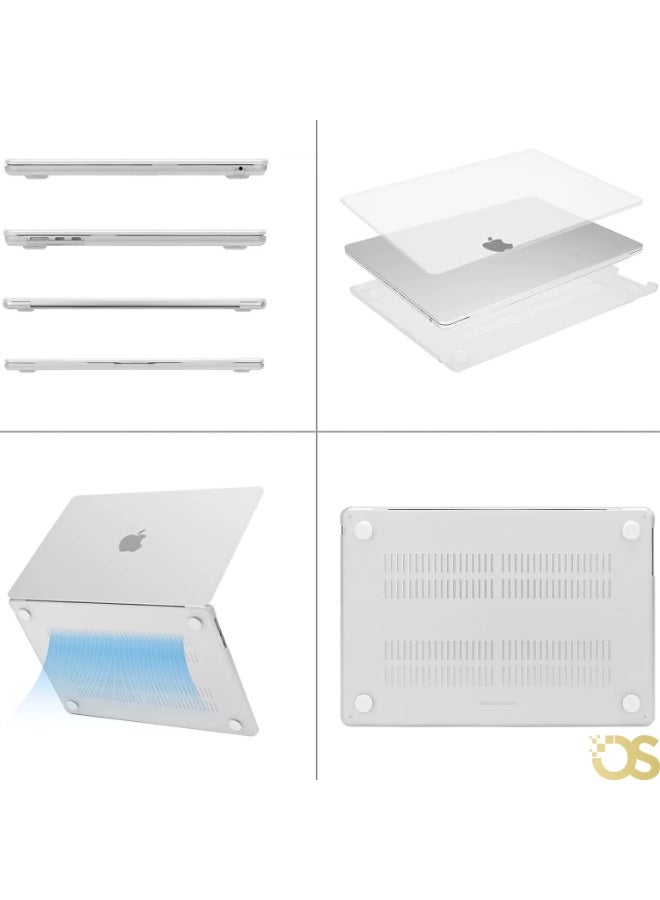 OS Hard Shell Protective Case for MacBook Air 13.6-inch — White — Compatible with A2681, A3113 & A3240 Models - Image 5