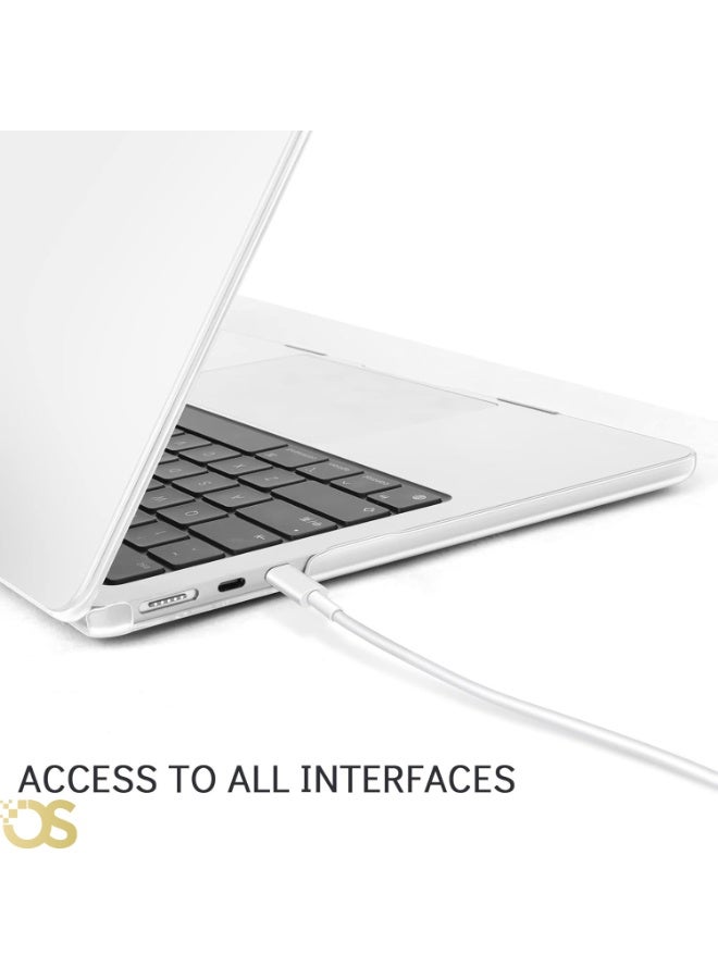 OS Hard Shell Protective Case for MacBook Air 13.6-inch — White — Compatible with A2681, A3113 & A3240 Models - Image 3