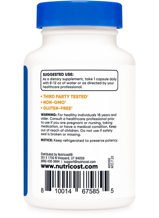 Nutricost - Probiotic Complex (10 Billion Cfu) 60 Capsules Acidophilus Plus 9 Other Probiotics Non Gmo Gluten Free Supplement - Image 1