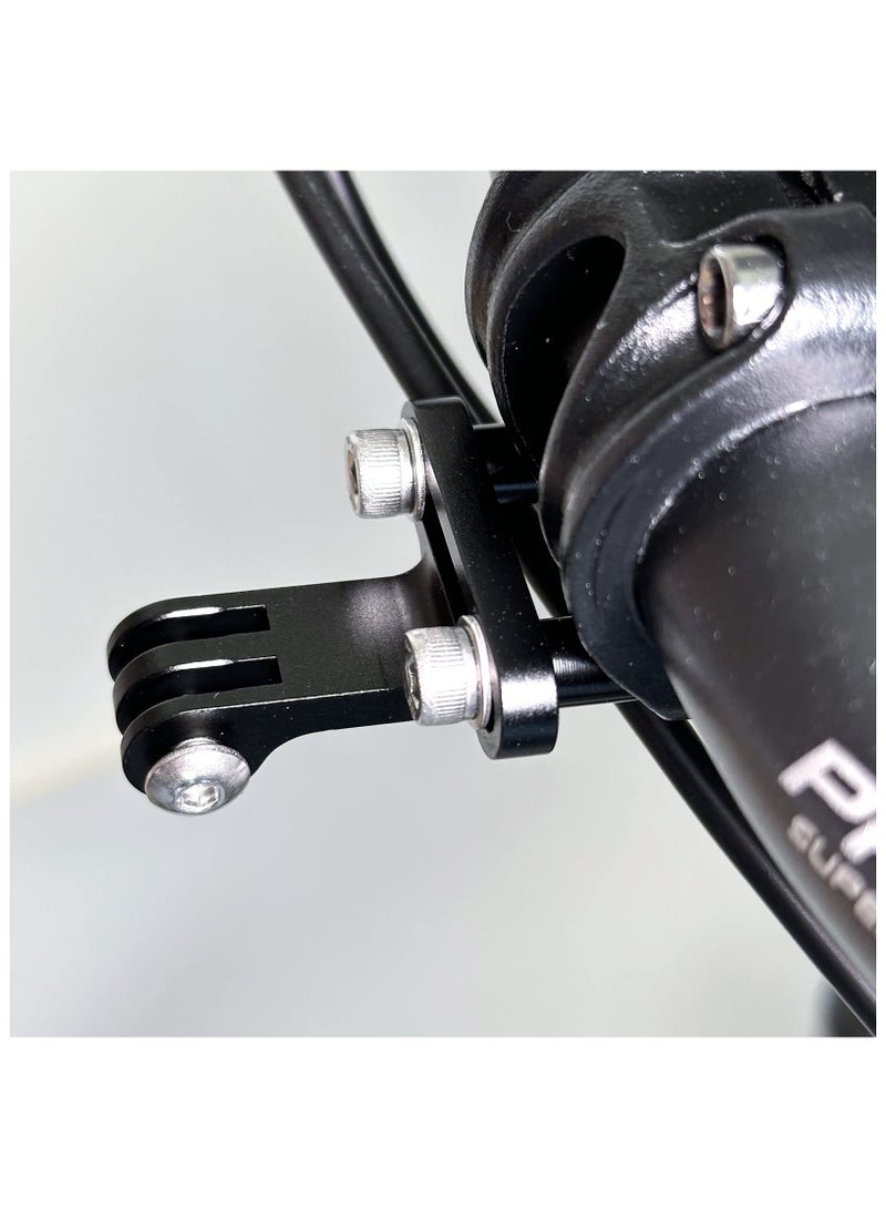 SYOSI Bike Handlebar Stem Mount, for Action Camera GoPro Bike Stem Mounts Flashlight, Multi Function Adjustable Handlebar Clamp, All Metal Solid Bicycle Stem Camera Mount Rack,  with M5*35mm Shoulder Bolts - Image 4