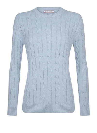 فيليكس هاردي V-Neck Cable Knit Pullover