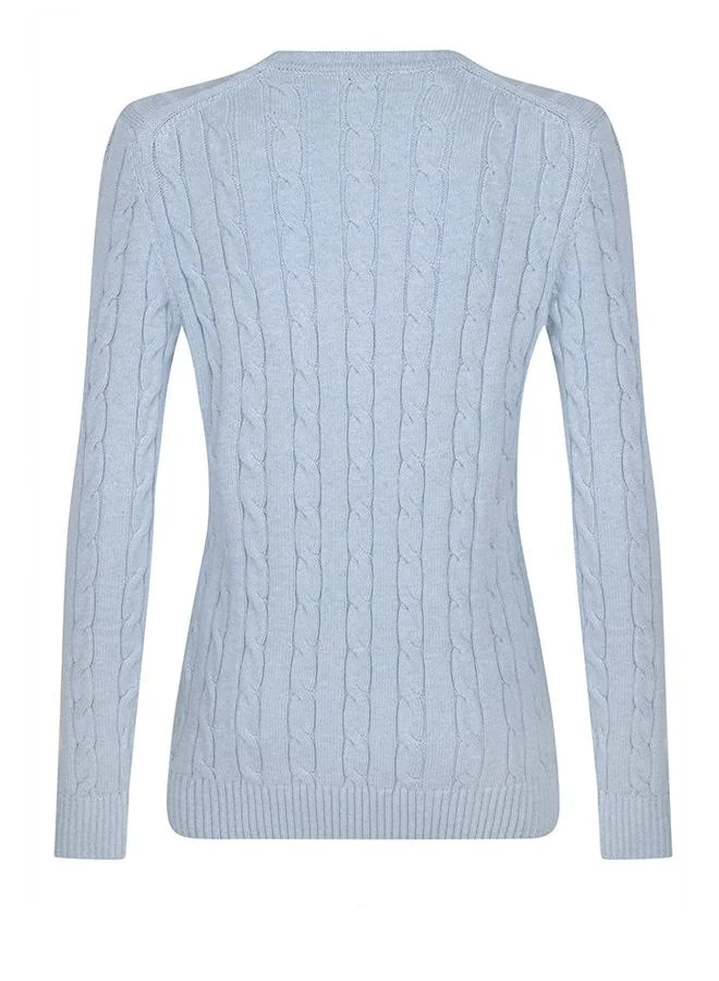 FELIX HARDY V-Neck Cable Knit Pullover