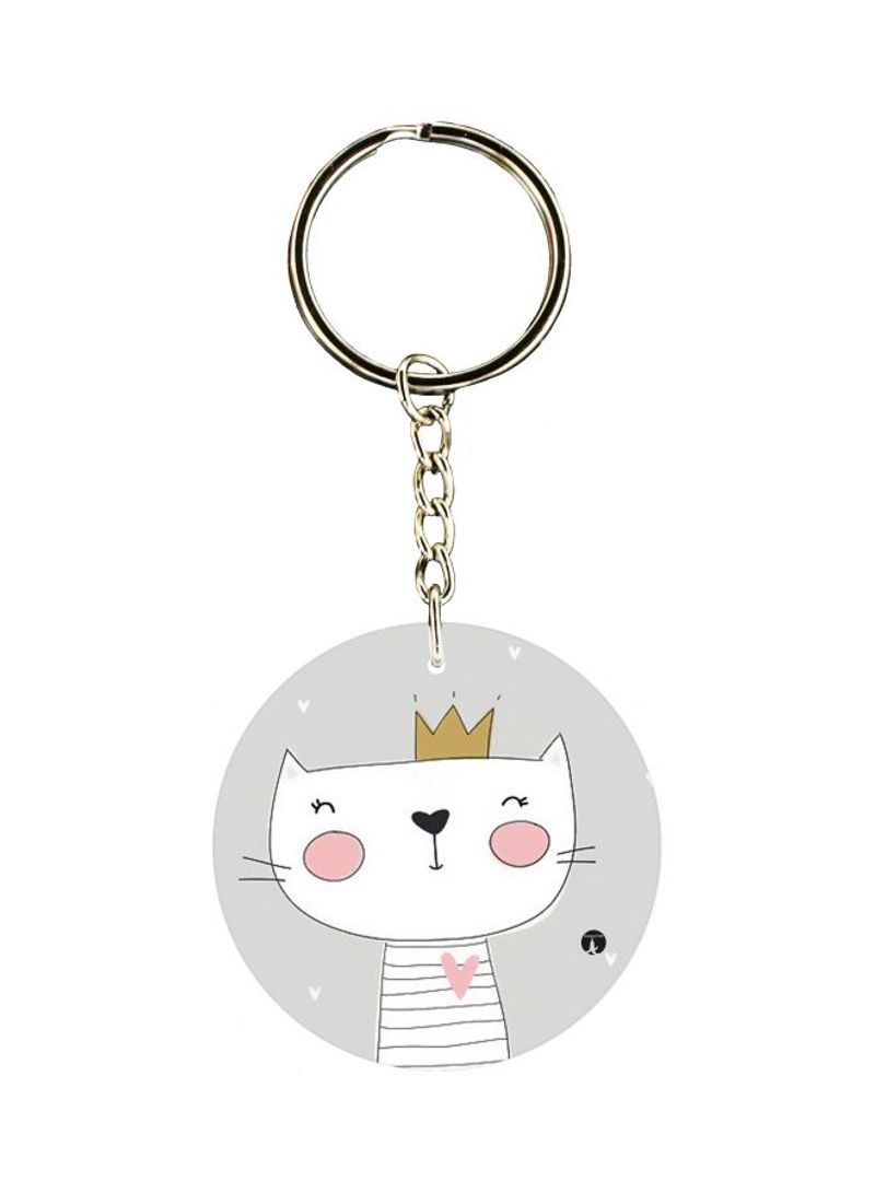RKN Cat Printed Keychain