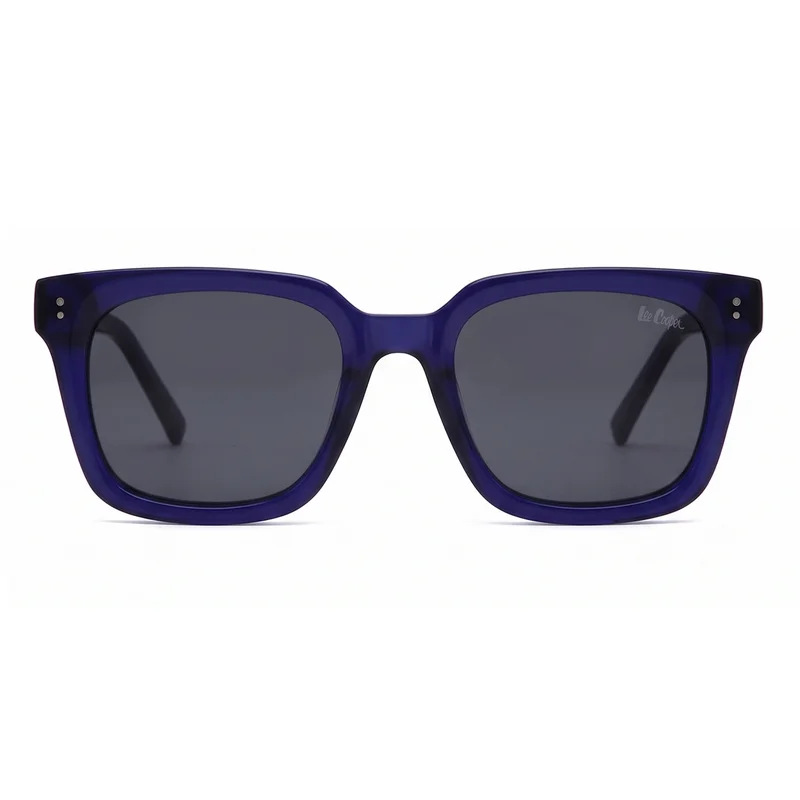 Lee Cooper  Polarized Sunglasses Blue Frame Grey Mirror Lens 52mm  - LCM10817C1 for Men | Best Price UAE