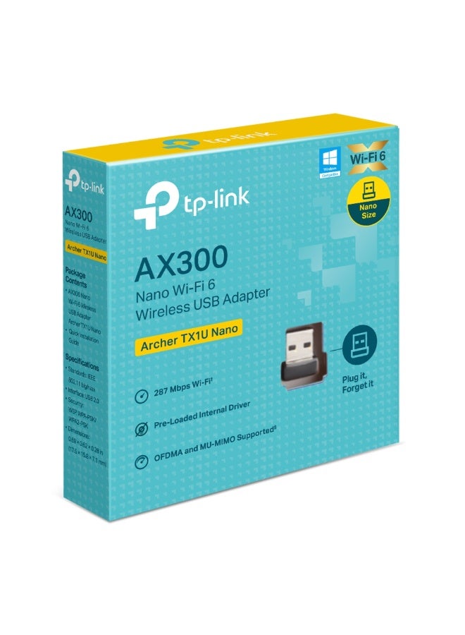 Tp-link Tl AX300 Nano Wi-Fi 6 Wireless USB Adapter - Image 1