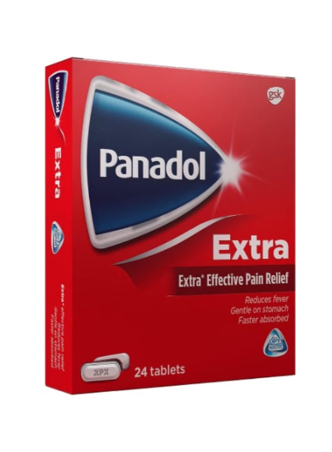 بانادول تسكين فعال للغاية للألم وخفض الحرارة مع أوبتيزورب - 24 قرصًا