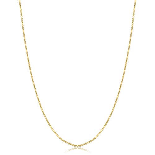 Kooljewelry Womens Chain Elegant - 14k Gold Filled Cable Chain Necklace, Spring Ring Clasp - Image 1