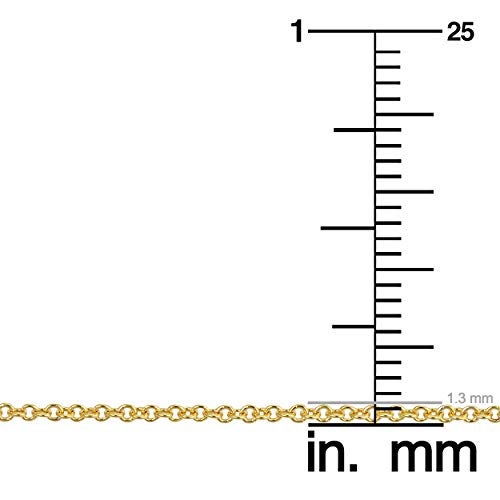 Kooljewelry Womens Chain Elegant - 14k Gold Filled Cable Chain Necklace, Spring Ring Clasp - Image 5