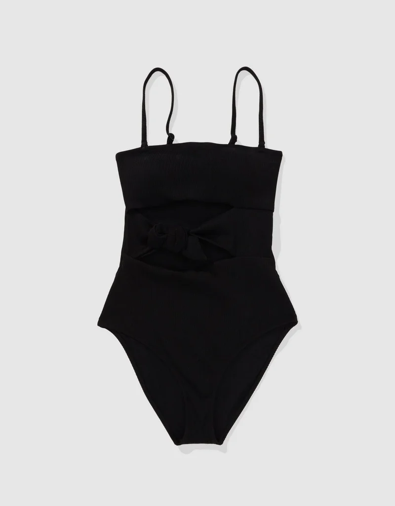 Aerie  Aerie Ribbed Wrap Tie One Piece for Women | Best Price UAE