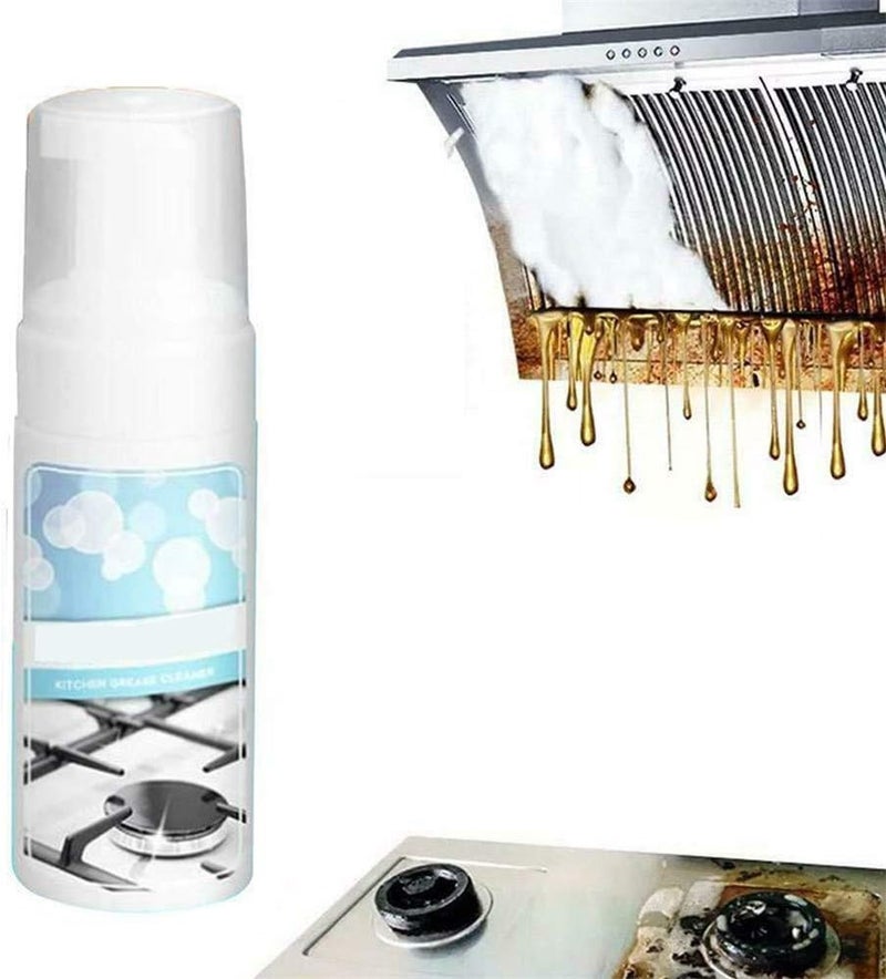 klarako Kitchen Grease Cleaner Spray, 200ml All-purpose Rinse-free Cleaning Spray, Multi-purpose Stainless Steel Stain Removal All-Purpose Bubble Cleaner (1pcs) - Image 1