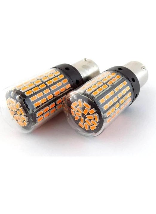 Eraks Car Accesories - Signal, Reverse Gear, Stop Bulb 144 LED Orange, White Single Lamp, Red Double Lamp - Image 1