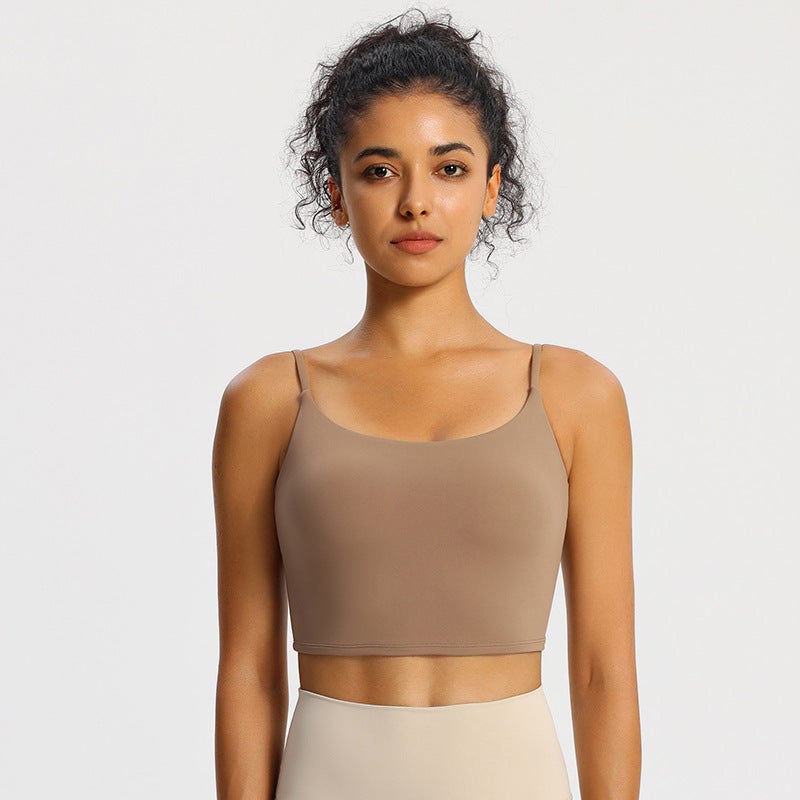 One-Piece Sports Underwear Women'S Running Shockproof Outer Wear Quick-Drying Beauty Back Fitness Vest Professional Training Yoga Bra - Image 1