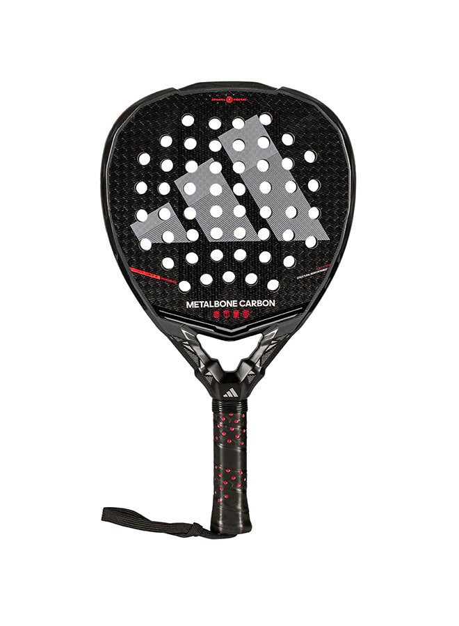 Adidas Adidas METALBONE CARBON 2026 Padel Racket - Lightweight Performance Racquet for Control, Power & Comfort - Black/Red - Premium Padel Tennis Racquets for Performance, Durability and Everyday Use