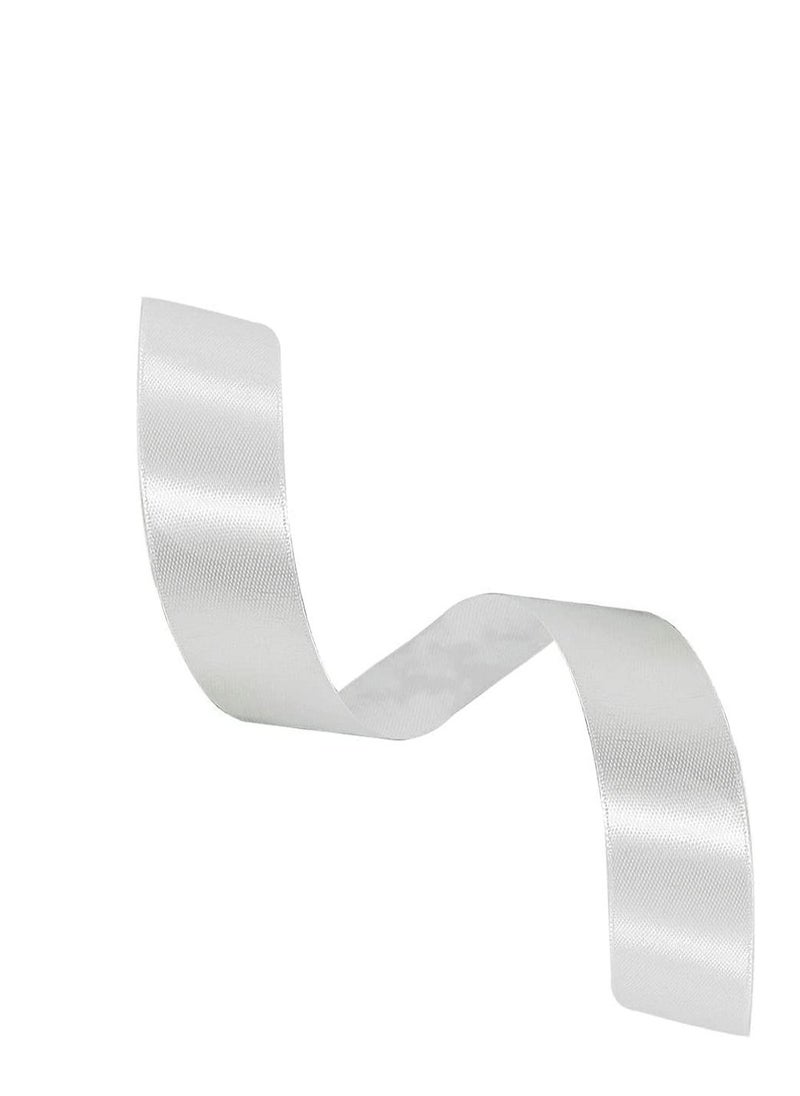 MARKQ White Satin Ribbon, 24mm x 25yd Fabric Polyester Ribbon for Gift Wrapping, Party Favors, Wedding Decorations, Bow Making, Bouquets, Sewing Projects & Craft Supplies  - Image 3