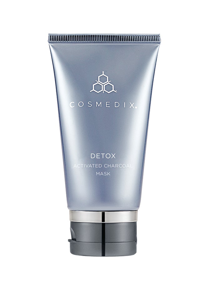 CosMedix Detox PM Activated Charcoal Overnight Purifying Face Mask | For Deep Cleansed Pore Refined And Detoxified Skin 74g - Image 1